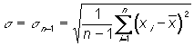 Strandardabweichung einer groen Stichprobe